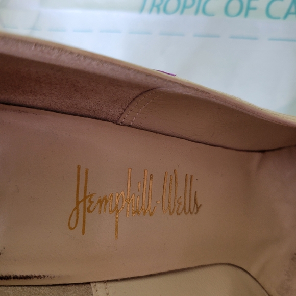 Vintage 1950s Heels Shoes Pumps Hemphill Wells  Polka Dot Women's  Size 6.5 - Picture 7 of 7